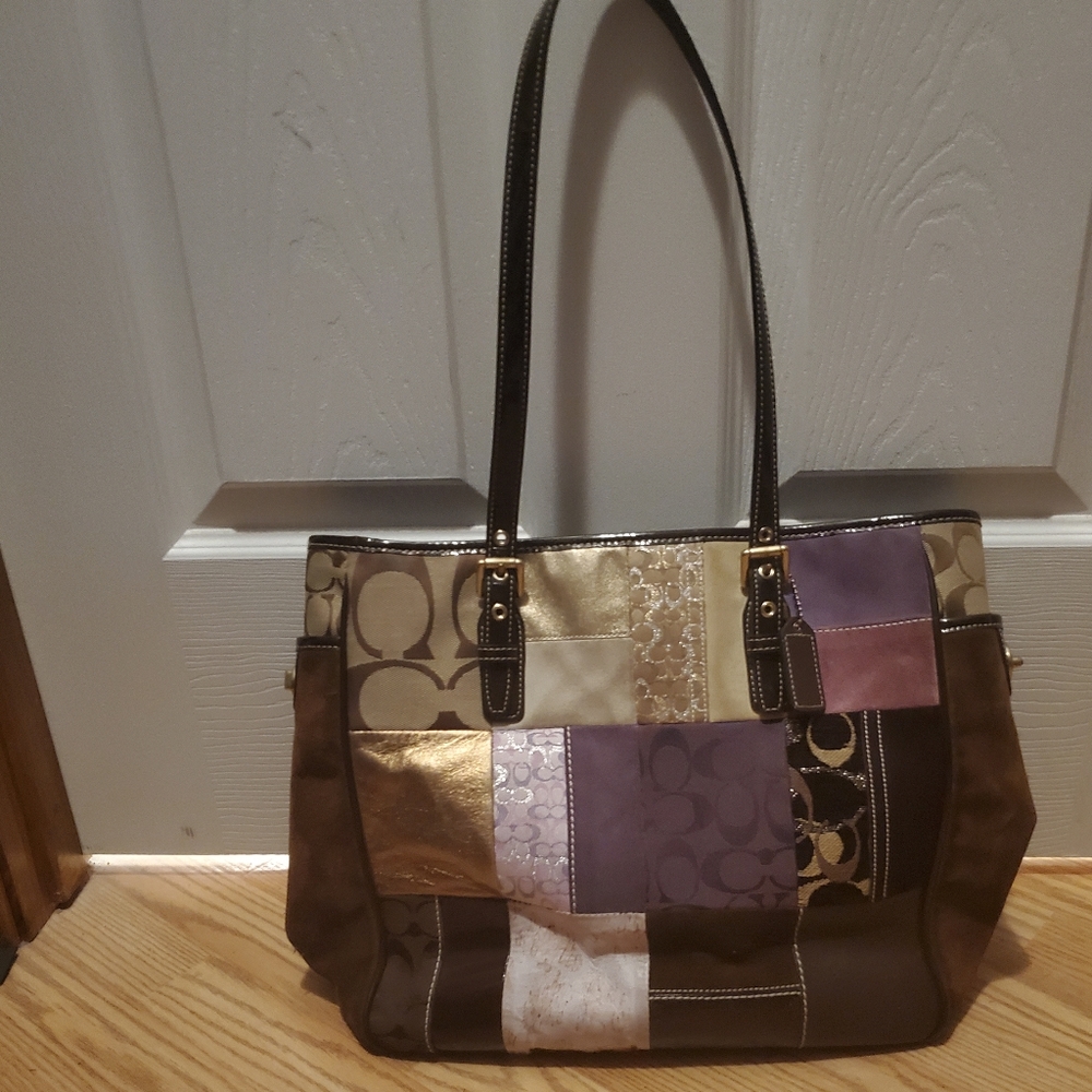 Vintage Coach Holiday Tote
